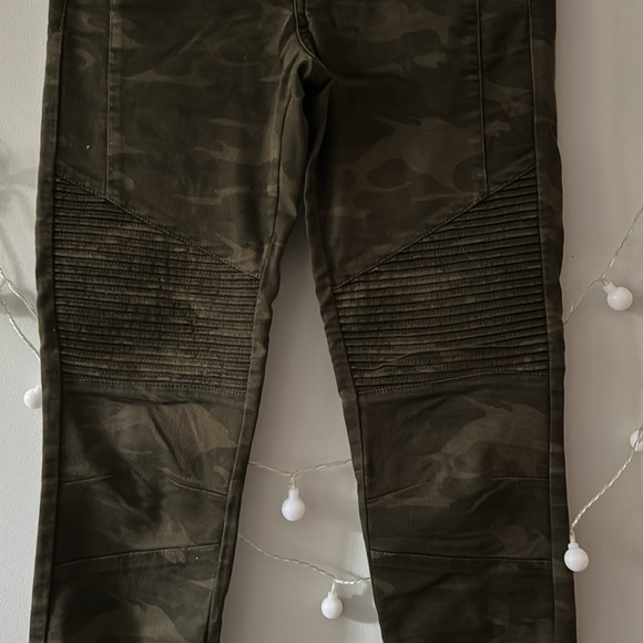 Zara Z1975 skinny moto camouflage high rise denim jeans size 36 / 4 - Picture 4 of 9